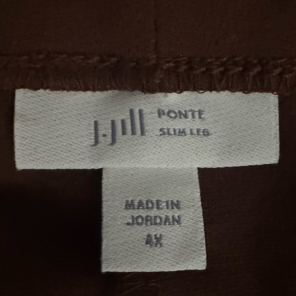 J. Jill Brown Ponte Pull On Pants Size 4X - Picture 3 of 4